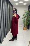 Uzun Triko Tunik Bordo