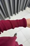 Uzun Triko Tunik Bordo