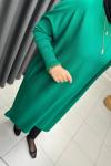 Uzun Triko Tunik Yeşil