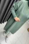 Uzun Triko Tunik Mint Yeşili