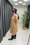 Uzun Triko Tunik Camel