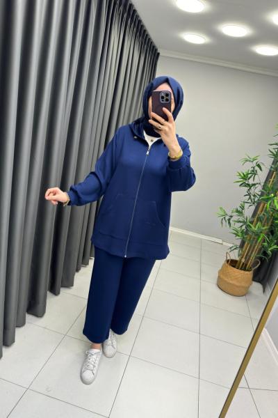 Modal Oysho Kapüşonlu Takım  Lacivert