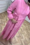 Afra Tensel Elbise  Pembe