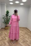 Afra Tensel Elbise  Pembe