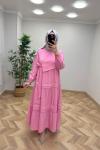 Afra Tensel Elbise  Pembe