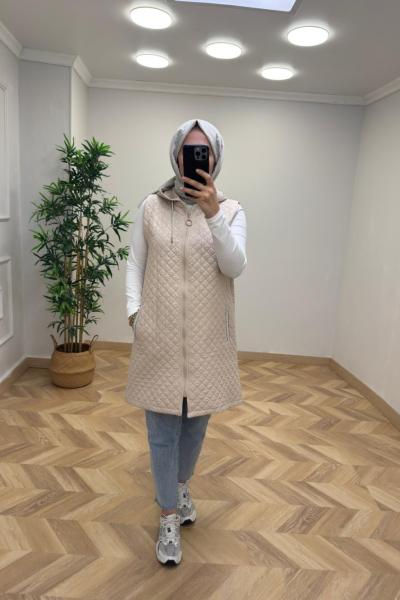 Arin Taş Detay Yelek Taş Rengi