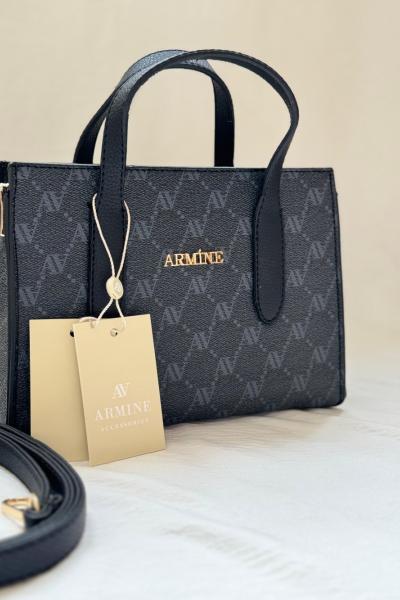 Armine Çanta 363 Noktalı Siyah