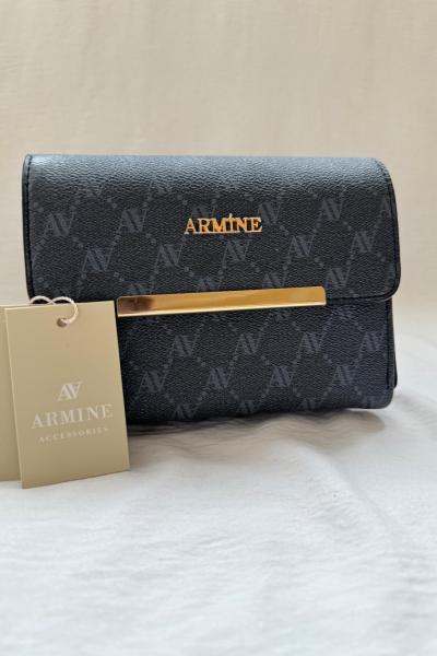 Armine Cüzdan Çanta 381 Noktalı Siyah