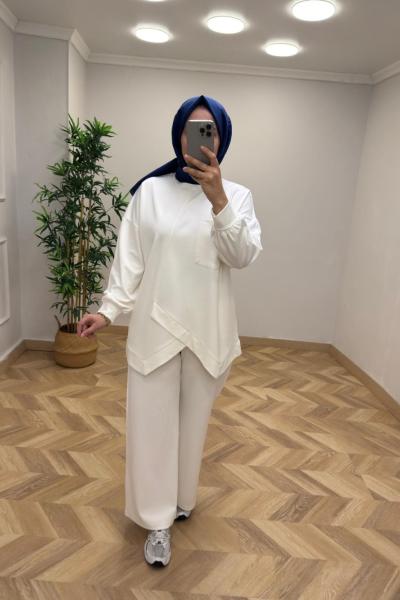 Asel Çapraz Takım Beyaz