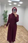 Asimetrik Sandy  Takım  Bordo