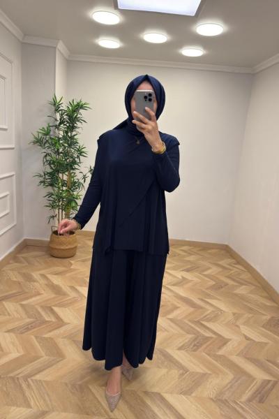 Asimetrik Sandy  Takım  Lacivert