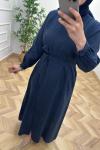 Nage Tensel Elbise  Lacivert