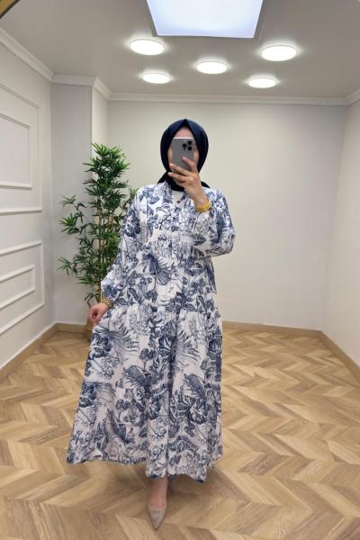 Bodrum Elbise  Lacivert