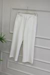 Çımalı Scuba Pantolon Beyaz