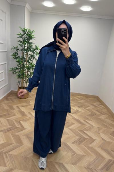 City Tensel Kot Takım Lacivert