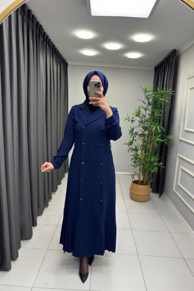 Eliz Ferace Elbise Lacivert