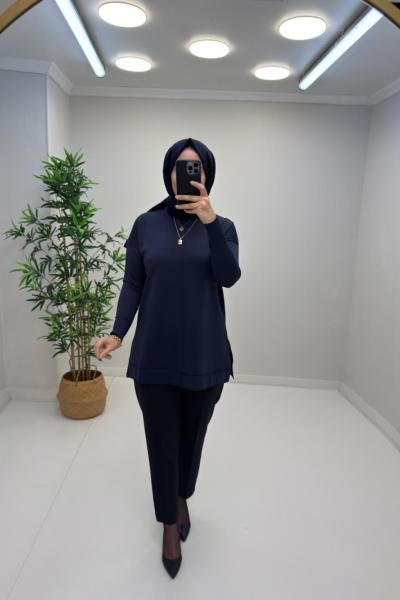 ERVA Merserize Tunik Lacivert