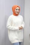 İncili Yumoş Angora Kazak Ekru