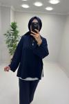 İspanyol Kol Tunik Lacivert