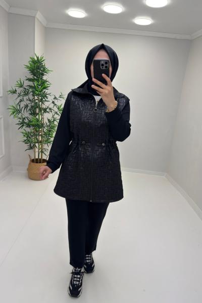 Lale İkili Takım Siyah