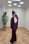 Leman Yelekli Takım  Bordo