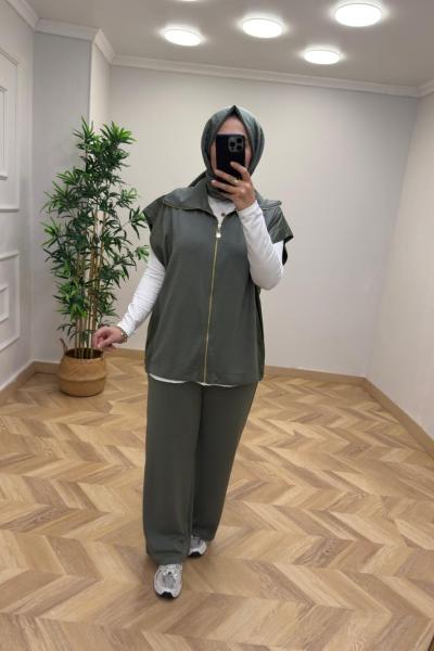 Negro Yelekli Takım  Haki