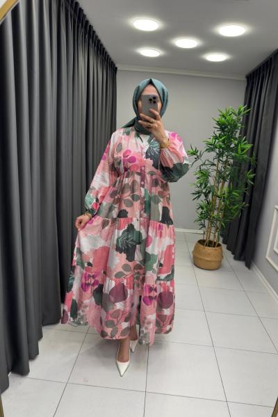 Manolya Elbise Pembe