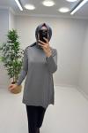Neva Merserize Tunik Gri