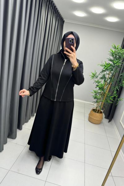 Nihle Double Oysho Etekli Takım Siyah