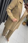 Noshe Qupra Ceketli Takım  Olive