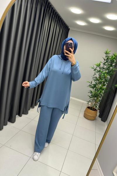 Oysho Bağcıklı Takım Açık Mavi