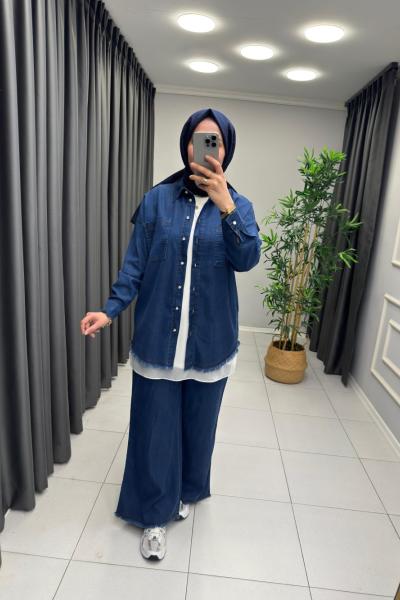 Perla Kapüşonsuz Tensel Takım  Lacivert