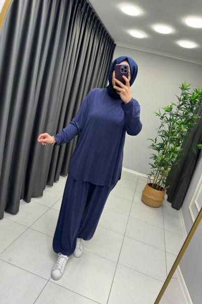 Perla Oysho Kumaş Takım Lacivert