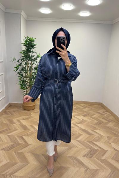 Puane Gömlek Kap Lacivert