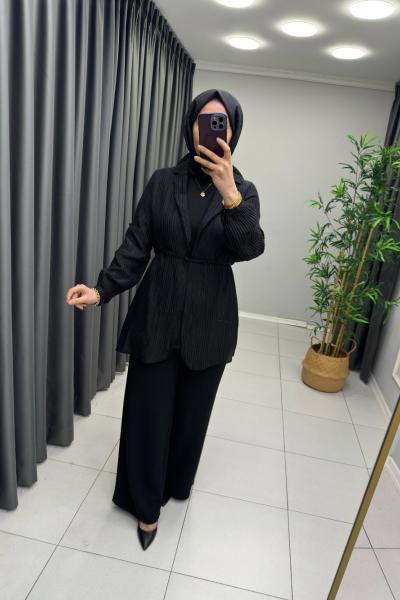 Puane 3 lü Takım  Siyah