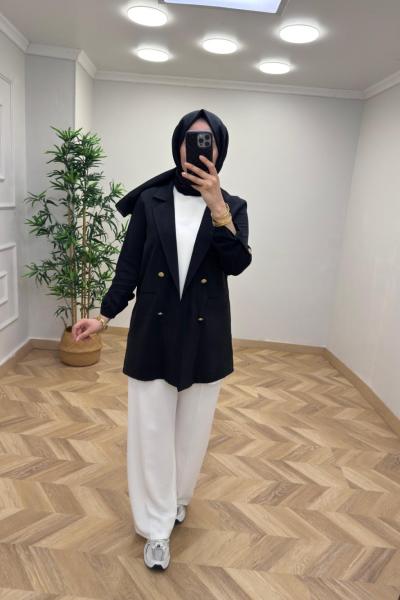 Qupra Blazer Ceket Siyah