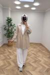 Qupra Blazer Ceket  Vizon