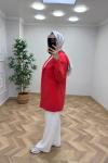 Qupra Blazer Ceket  Nar Çiçeği