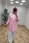 Qupra Blazer Ceket  Pembe