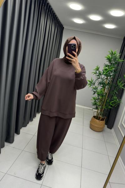 Relax Takım Premium Oysho Kahverengi
