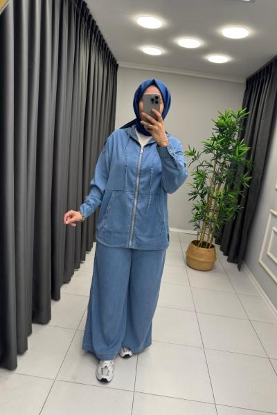 Relax Tensel Kot Takım  Mavi