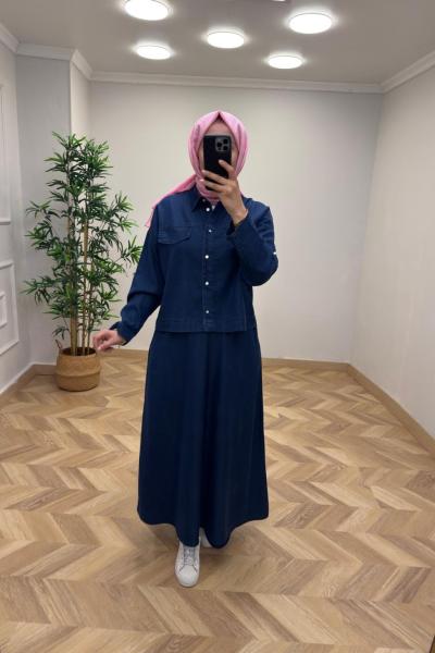 Relax Tensel Etekli Takım  Lacivert