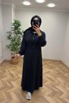 Sahra Pike Elbise  Siyah