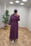 Sahra Pike Elbise  Bordo