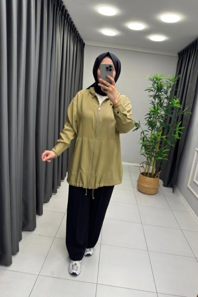 Selen Tensel Kap  Olive