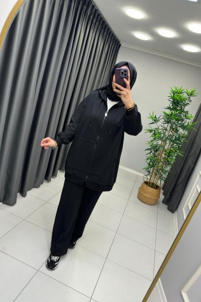 Seyone Premıum Çima Detay Takım Siyah