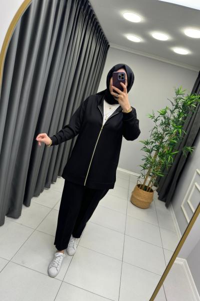 Tina Modal Takım  Siyah