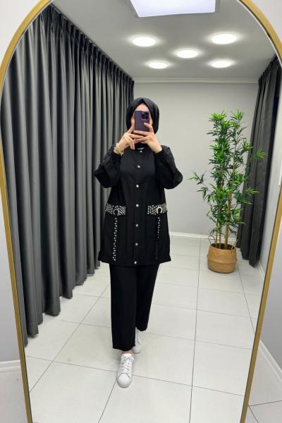 Vera Keten Takım Siyah