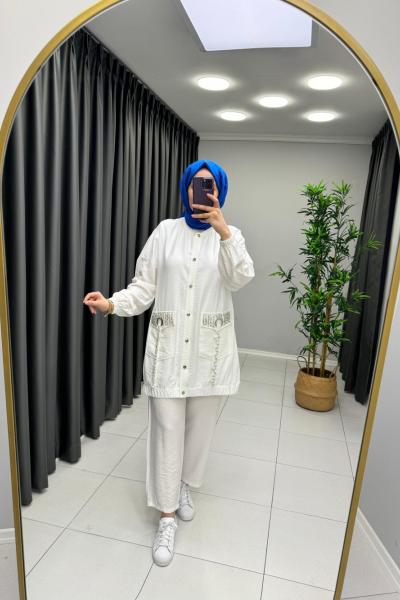 Vera Keten Takım Beyaz