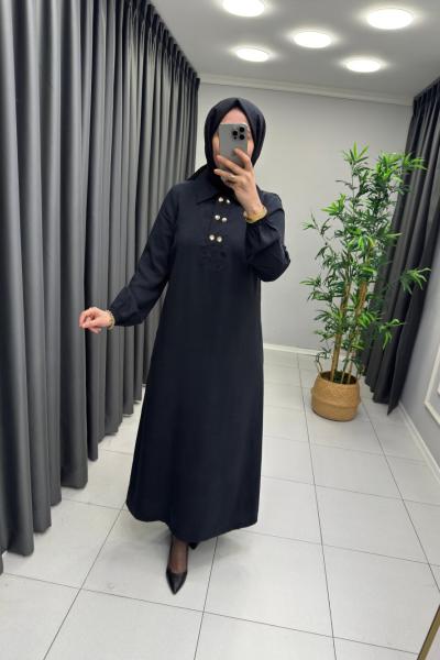 Zümra Tensel Elbise Siyah